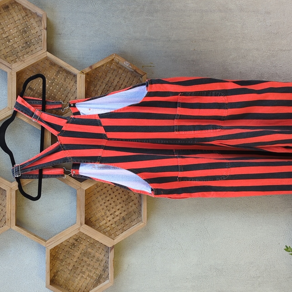 Striped Over-Alls - Picture 4 of 5